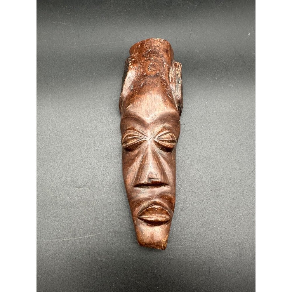 Antique Carved Wooden African Totem Mask 20th Century Collectible Art